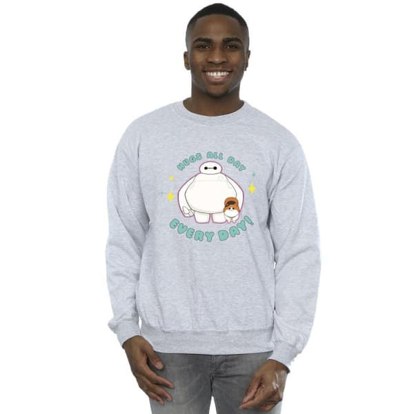 Disney Mens Big Hero 6 Baymax Hugs Everyday Sweatshirt