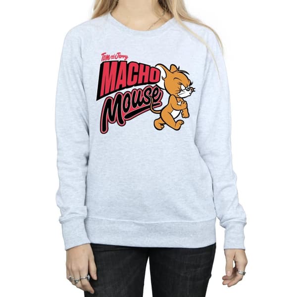 Tom And Jerry Dam/Tjej Macho Mouse Sweatshirt