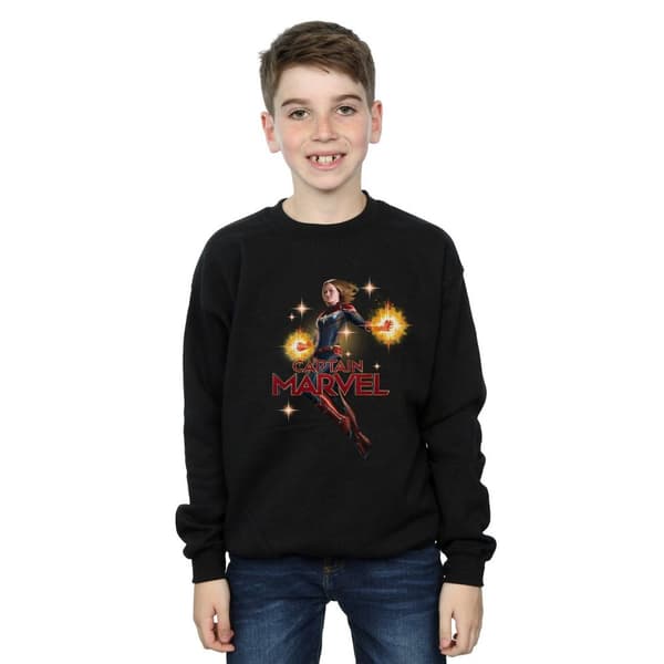 Marvel Boys Captain Marvel Carol Danvers Sweatshirt