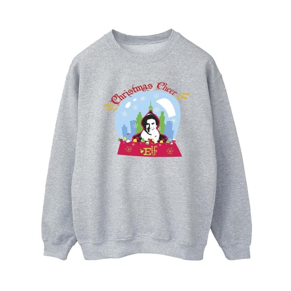 Elf Sweatshirt med snöglobe och julmotiv för kvinnor/damer