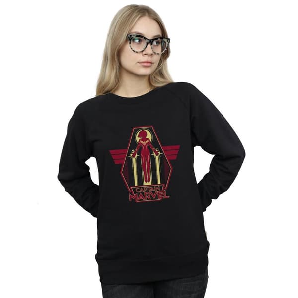 Marvel Sweatshirt - Captain Marvel Flying Warrior, dam/dam