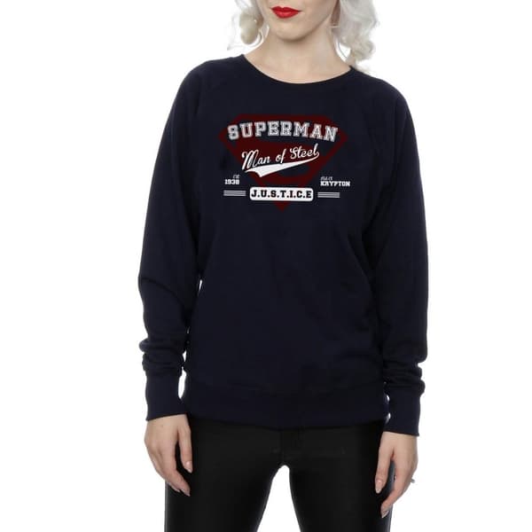 DC Comics Womens/Ladies Superman Man Of Steel Sweatshirt