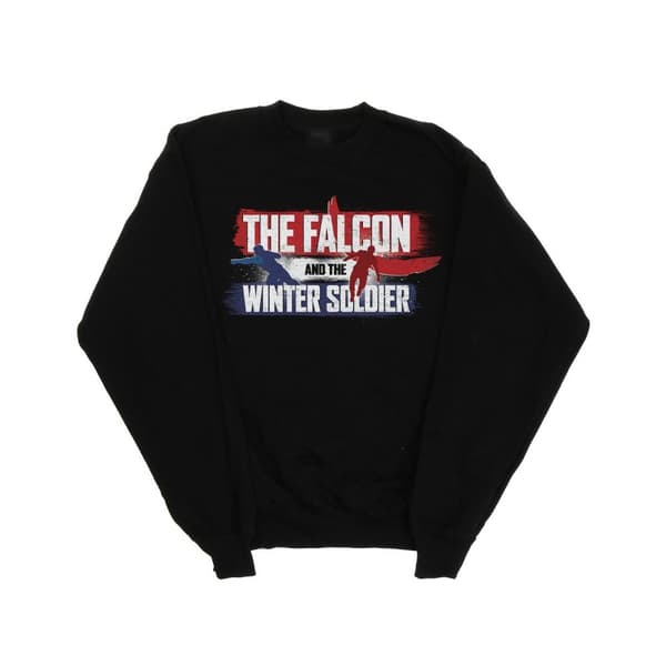 Marvel Boys The Falcon And The Winter Soldier Action Logo Sweatshirt
