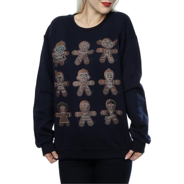 Star Wars Womens/Ladies Christmas Gingerbread Sweatshirt