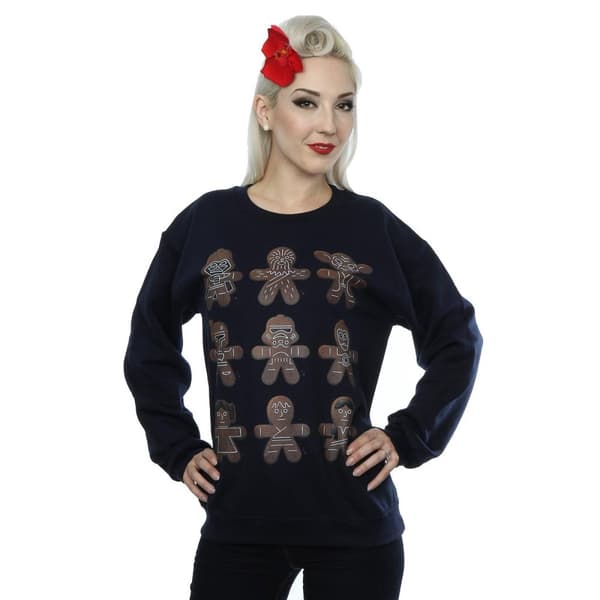 Star Wars Womens/Ladies Christmas Gingerbread Sweatshirt