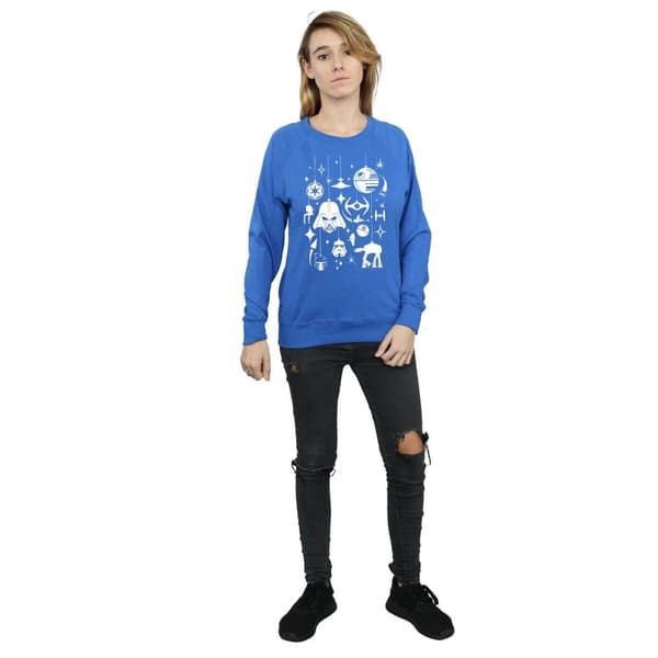 Star Wars Womens/Ladies Christmas Decorations Sweatshirt