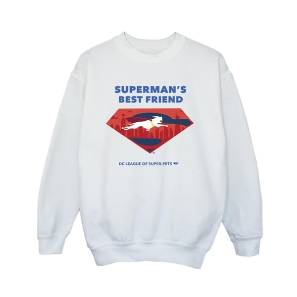 DC Comics Pojkar DC Comics DC League Of Super-Pets Supermans bästa vän-tröja White 7-8 Years
