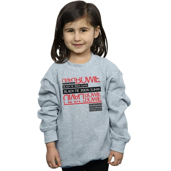 David Bowie Girls Black Tie White Noise Sweatshirt