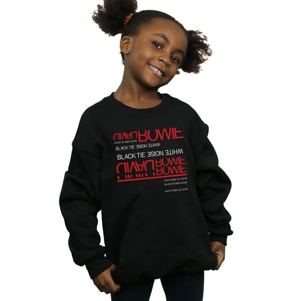 David Bowie Girls Black Tie White Noise Sweatshirt
