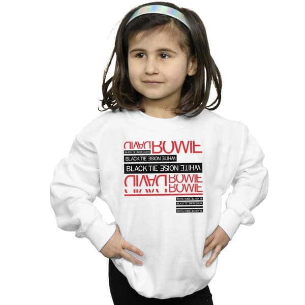 David Bowie Girls Black Tie White Noise Sweatshirt