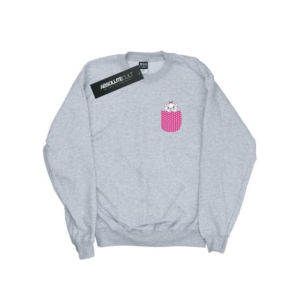 Disney Mens Aristocats Marie Chest Sweatshirt