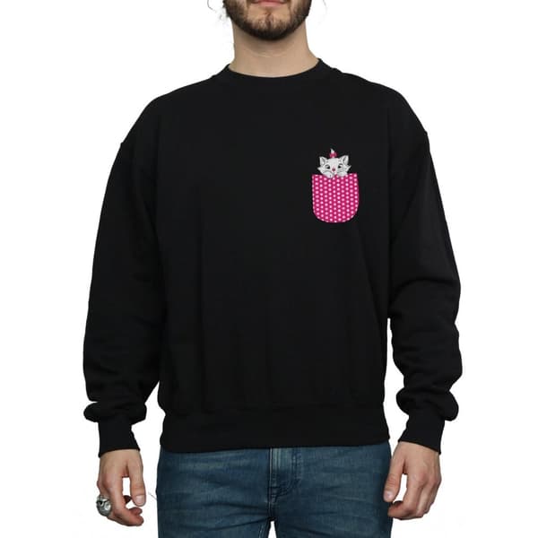 Disney Mens Aristocats Marie Chest Sweatshirt