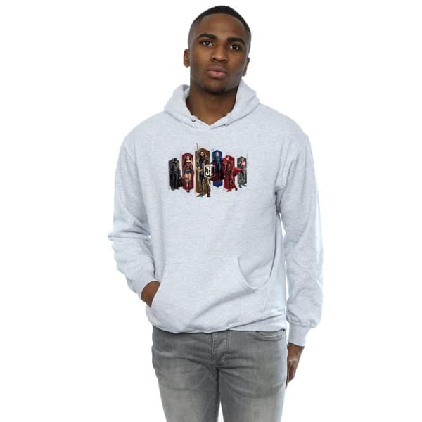 DC Comics Mens Justice League Movie Team Hexagons Hoodie