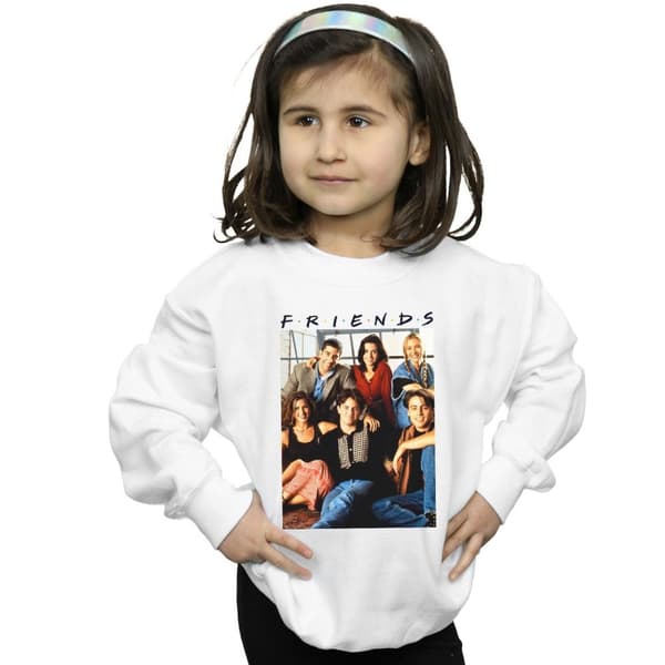 Friends Sweatshirt med fönster för gruppfoto av flickor