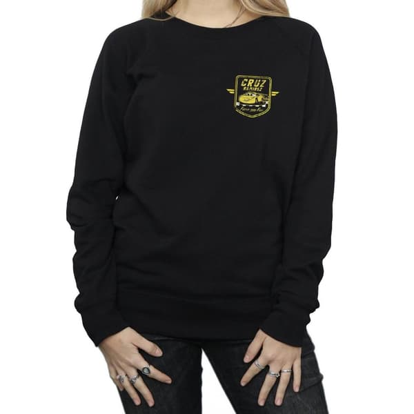 Disney Womens/Ladies Cars Cruz Ramirez Faux Pocket Logo Sweatshirt