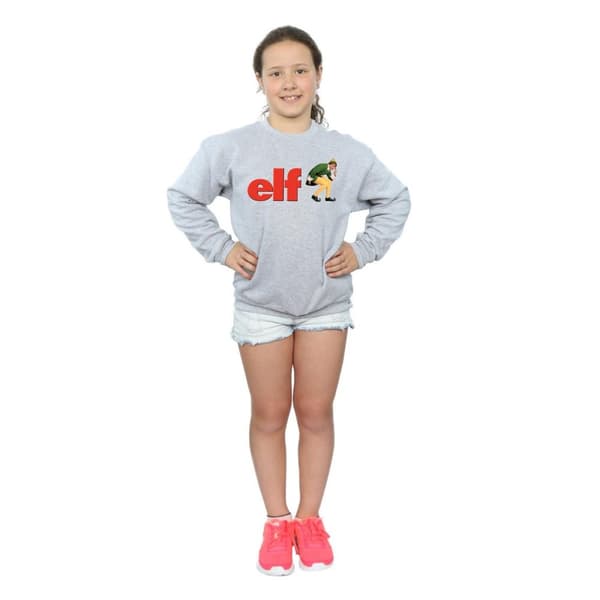 Elf Sweatshirt med Crouching-logotyp för flickor