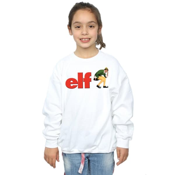 Elf Sweatshirt med Crouching-logotyp för flickor