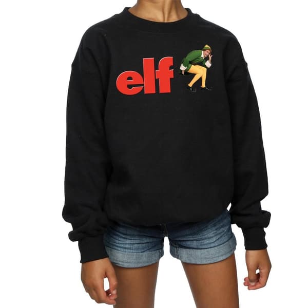 Elf Sweatshirt med Crouching-logotyp för flickor