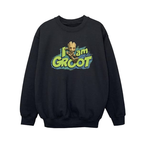 Marvel Boys Guardians Of The Galaxy I Am Groot Jumping Sweatshirt