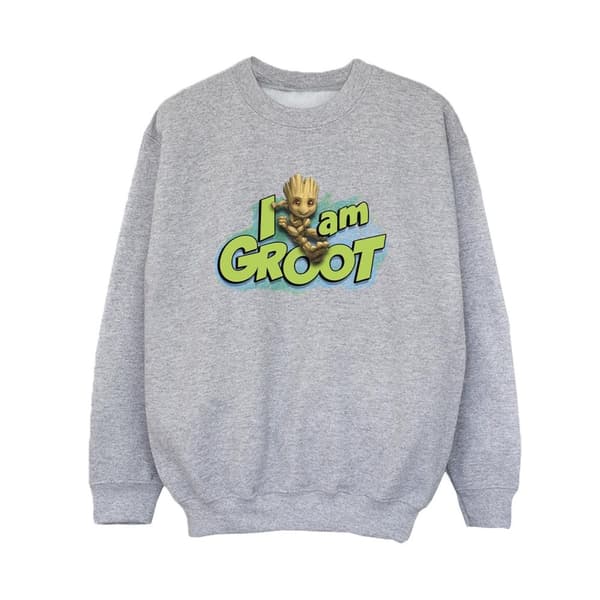 Marvel Pojkar Guardians Of The Galaxy I Am Groot Jumping Sweatshirt