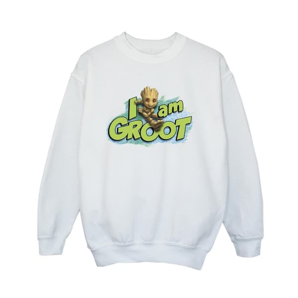 Marvel Pojkar Guardians Of The Galaxy I Am Groot Jumping Sweatshirt