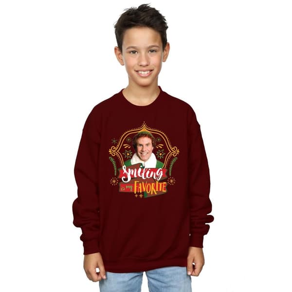 Elf Boys Buddy Smiling Sweatshirt