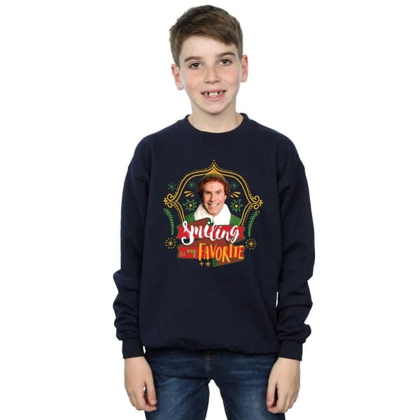 Elf Boys Buddy Smiling Sweatshirt