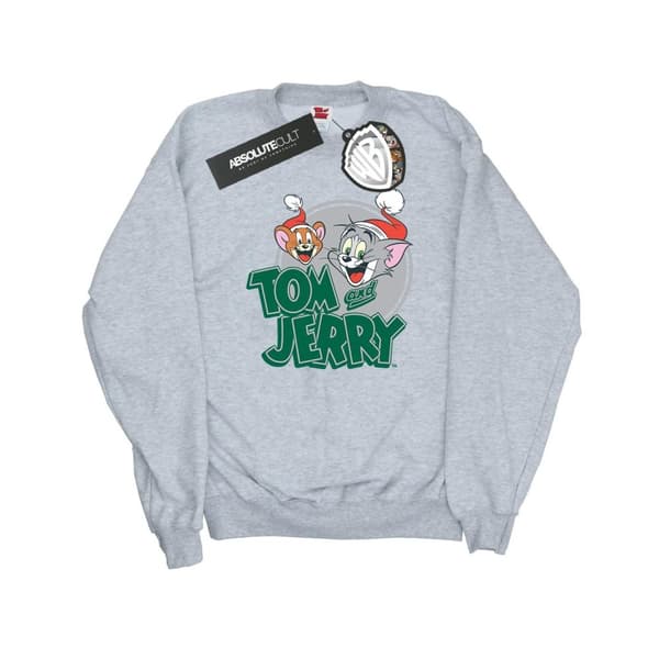 Tom And Jerry Womens/Ladies Christmas Greetings Sweatshirt