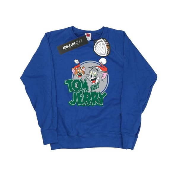 Tom And Jerry Womens/Ladies Christmas Greetings Sweatshirt