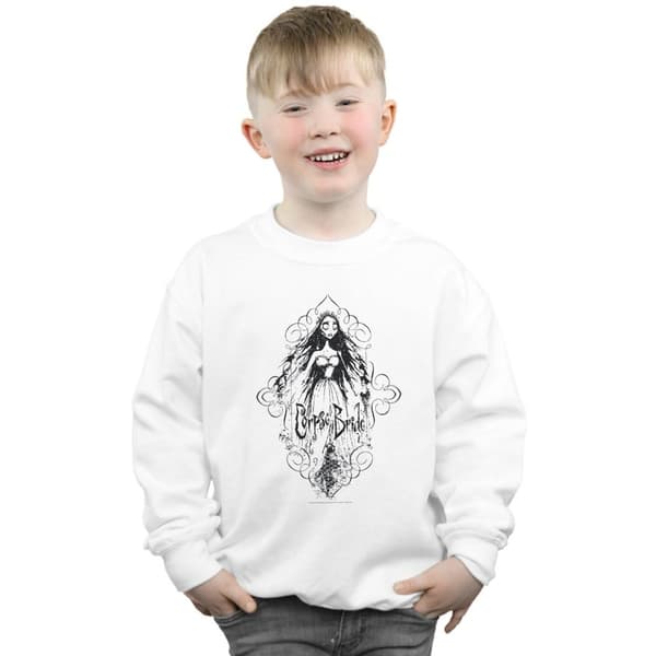 Corpse Bride Sweatshirt med skissad brud för pojkar