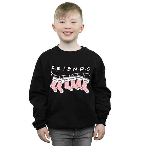 Friends Boys Christmas Stocking Logo Sweatshirt