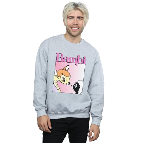 Disney Mens Bambi Nice To Meet You Sweatshirt