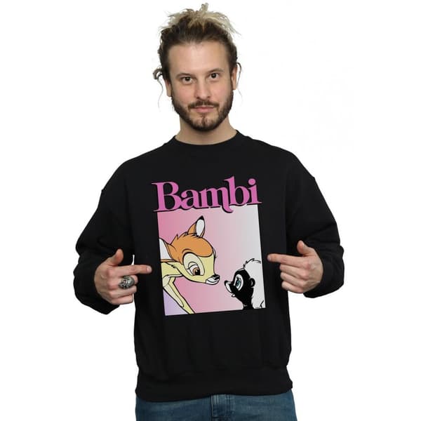 Disney Mens Bambi Nice To Meet You Sweatshirt