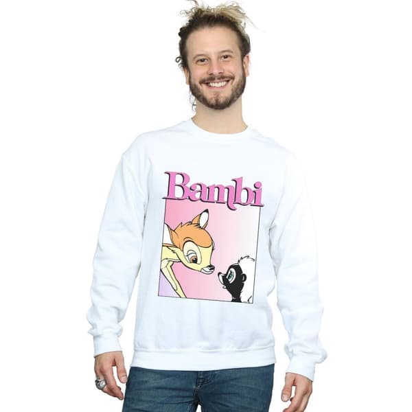 Disney Mens Bambi Nice To Meet You Sweatshirt