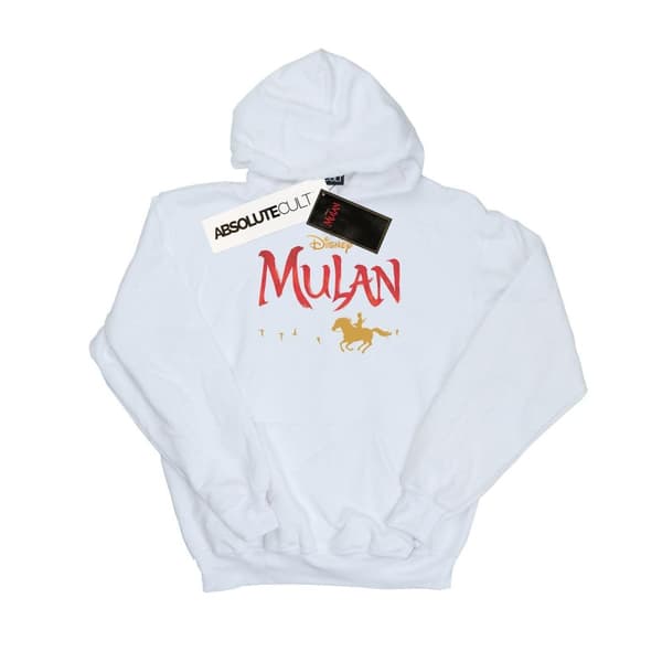 Disney Mens Mulan Movie Logo Hoodie