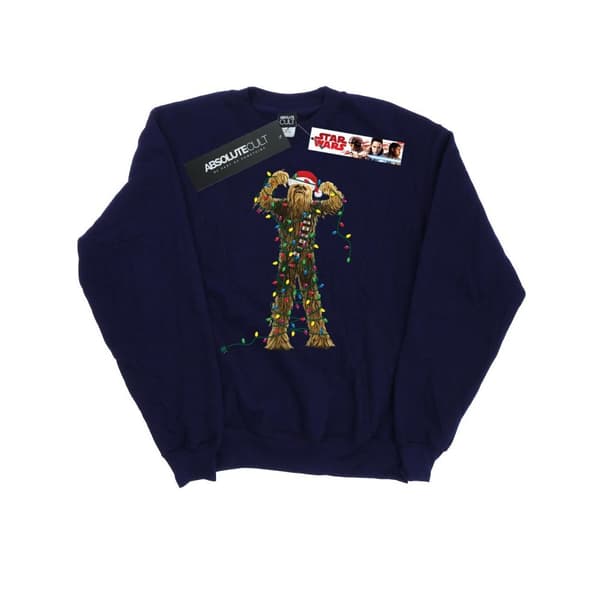 Star Wars Dam/Tjej Chewbacca Sweatshirt med julbelysning