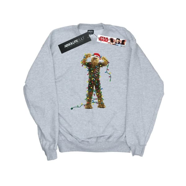 Star Wars Dam/Tjej Chewbacca Sweatshirt med julbelysning