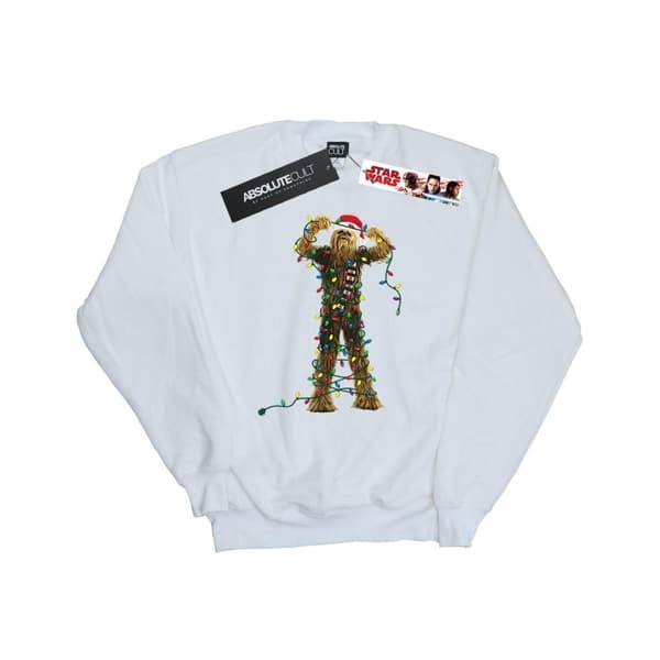 Star Wars Dam/Tjej Chewbacca Sweatshirt med julbelysning