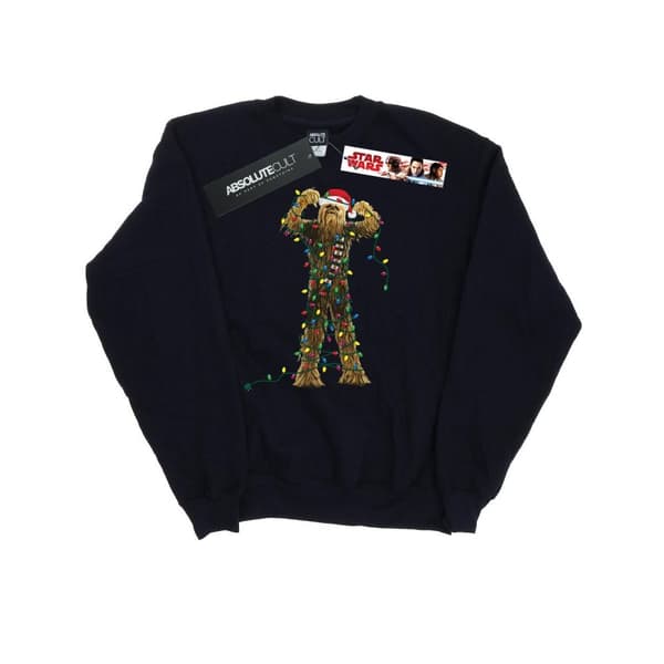 Star Wars Dam/Tjej Chewbacca Sweatshirt med julbelysning