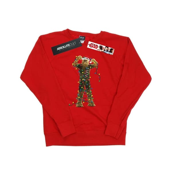 Star Wars Dam/Tjej Chewbacca Sweatshirt med julbelysning