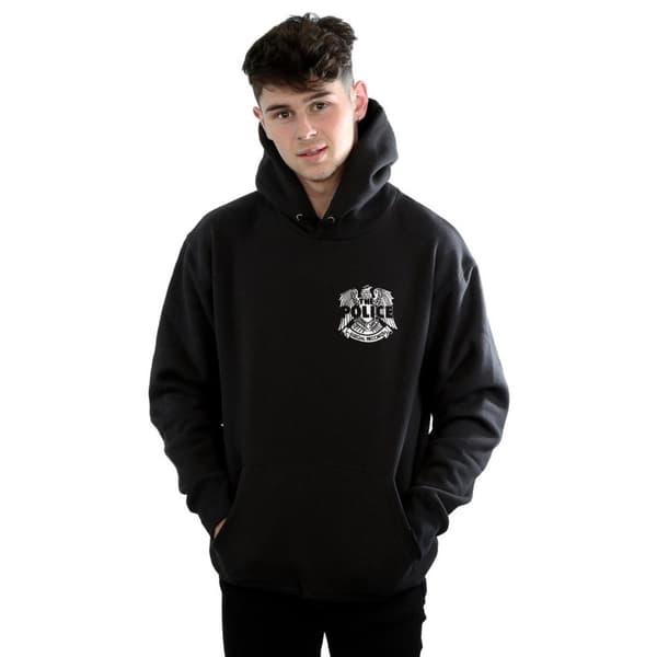 The Police Mens Illegal Records Eagle Chest Hoodie
