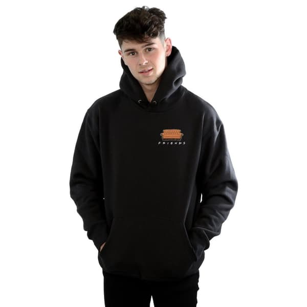 Friends Mens Couch Breast Print Hoodie