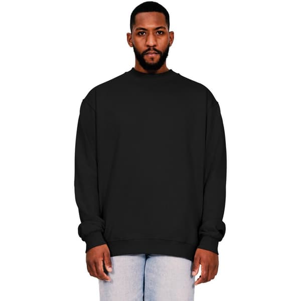 Casual Classics Ringspunnen bomull för herrar Lång halsringning Lång överdimensionerad sweatshirt