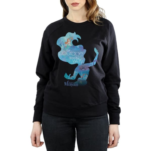 Disney Princess Ariel - Sweatshirt med fylld silhuett för kvinnor/damer