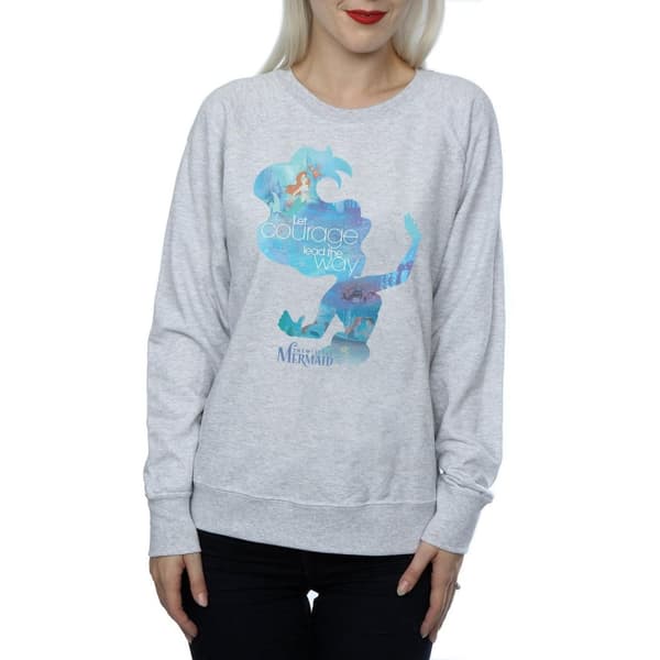 Disney Princess Ariel - Sweatshirt med fylld silhuett för kvinnor/damer
