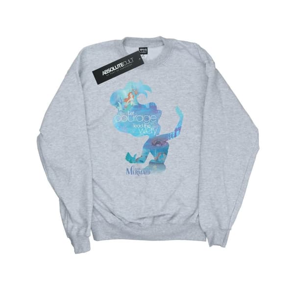 Disney Princess Ariel - Sweatshirt med fylld silhuett för kvinnor/damer