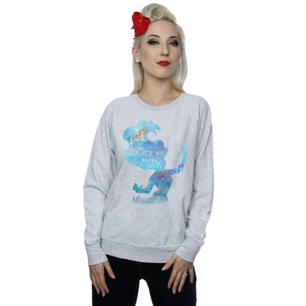 Disney Princess Ariel - Sweatshirt med fylld silhuett för kvinnor/damer