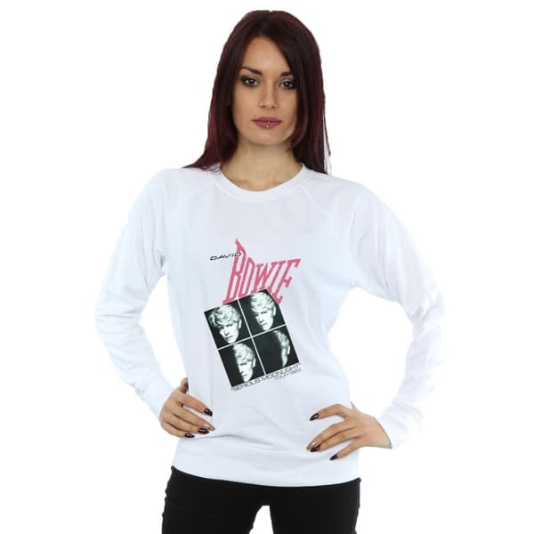 David Bowie Sweatshirt - damer/kvinnor Serious Moonlight Tour 83