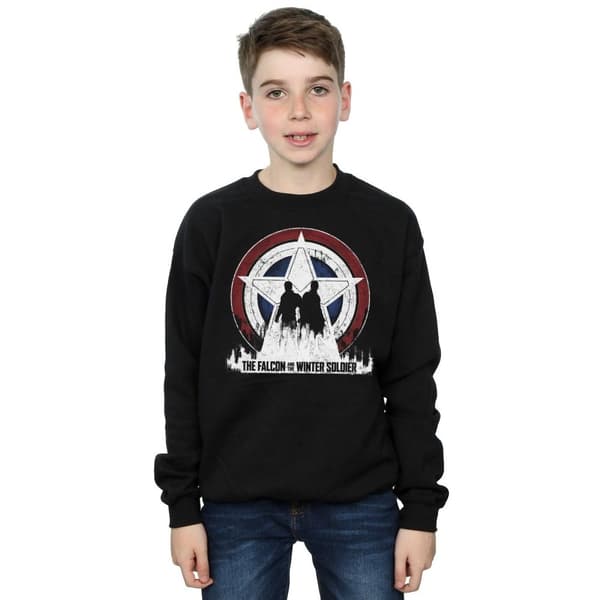 Marvel Pojkar The Falcon And The Winter Soldier Star Silhouettes Sweatshirt
