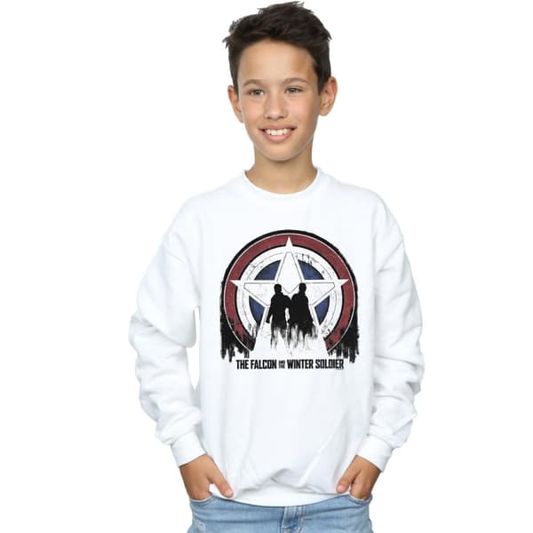 Marvel Pojkar The Falcon And The Winter Soldier Star Silhouettes Sweatshirt